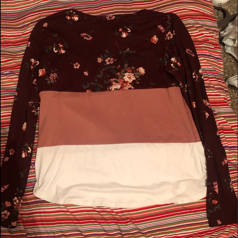 Floral Long Tee (L)